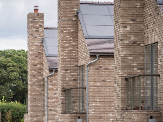 Facing brick blend supplied to residential development.