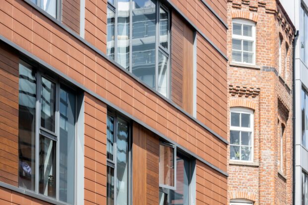 Terreal terracotta cladding systems supplied to residential development in central Manchester.