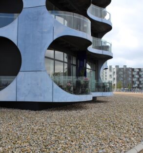 GRC cladding facade at Metropolis