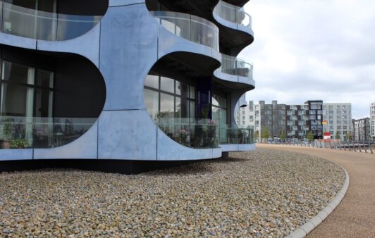 GRC cladding facade at Metropolis