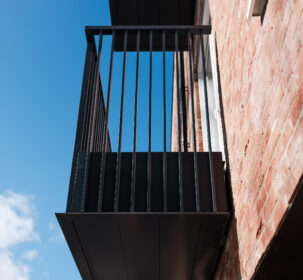 Black Aluminium Balcony at London Project