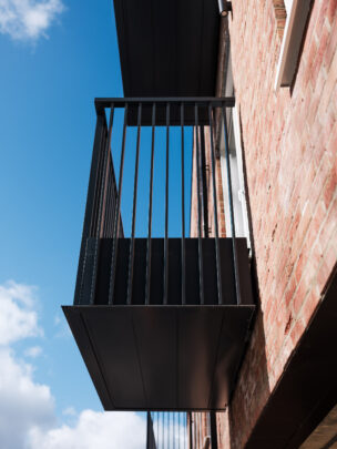 Black Aluminium Balcony at London Project