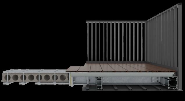 Side View of Skyeline Balcony System