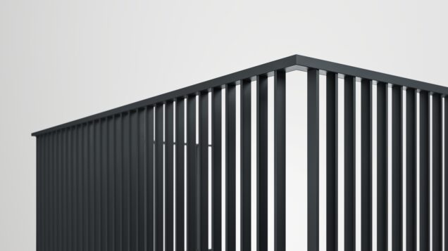 Close up of Anthracite Balcony