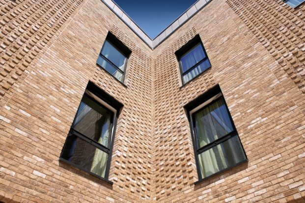 Brick slip panels at RMHC Oxford