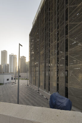 Car park expanded mesh veil