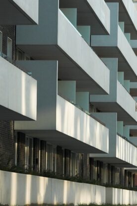 GRC clad balconies at Nicolineparken