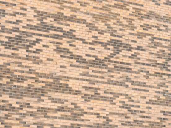 Close up image of the Heritage Dragwire facing bricks used in Pennywell Regeneration Phase 3