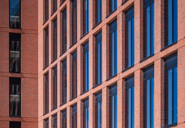 Prefabricate brick panels at Teville Gate