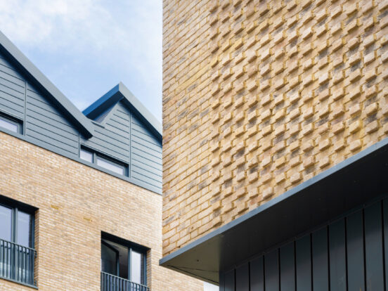 Projecting Headers at Kings Stables Road Student Accommodation