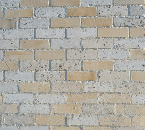 A close up image of a stone brick wall.