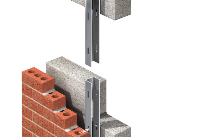 A 3d illustration demonstrating how a windpost comes together in construction.