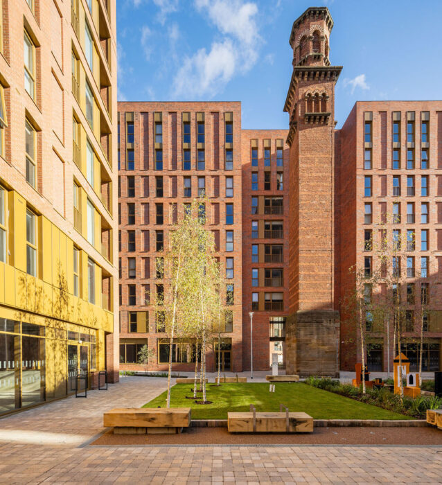 Brick Cladding at Towerworks project in Leeds