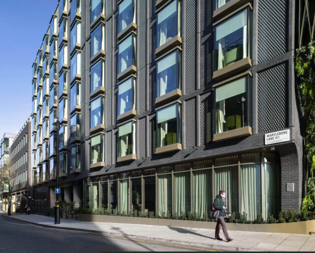 Prefabricated brick cladding at BoTree Hotel