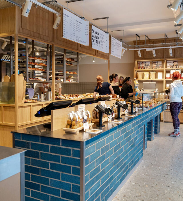 WE37 Gails Bakery K Briq counter angled from left