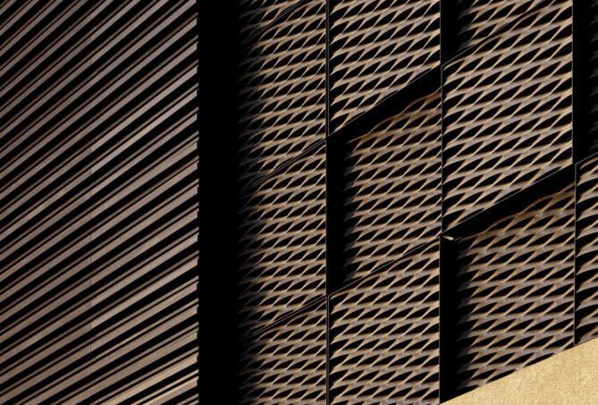 Expanded Mesh Cladding on Dubai project