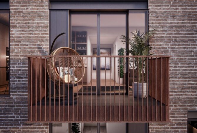 Anodised Effect Aluminium Balconies
