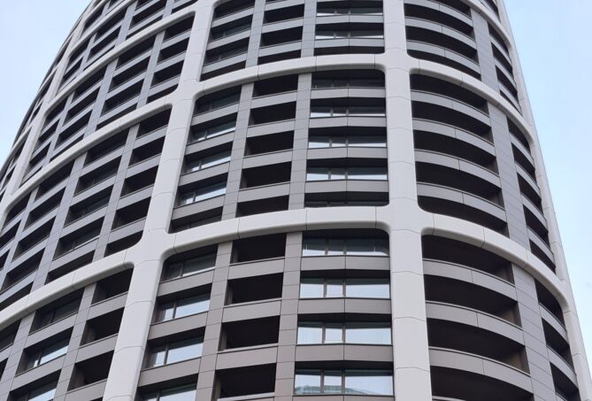 GRC Cladding from BB fiberbeton at Sky Park
